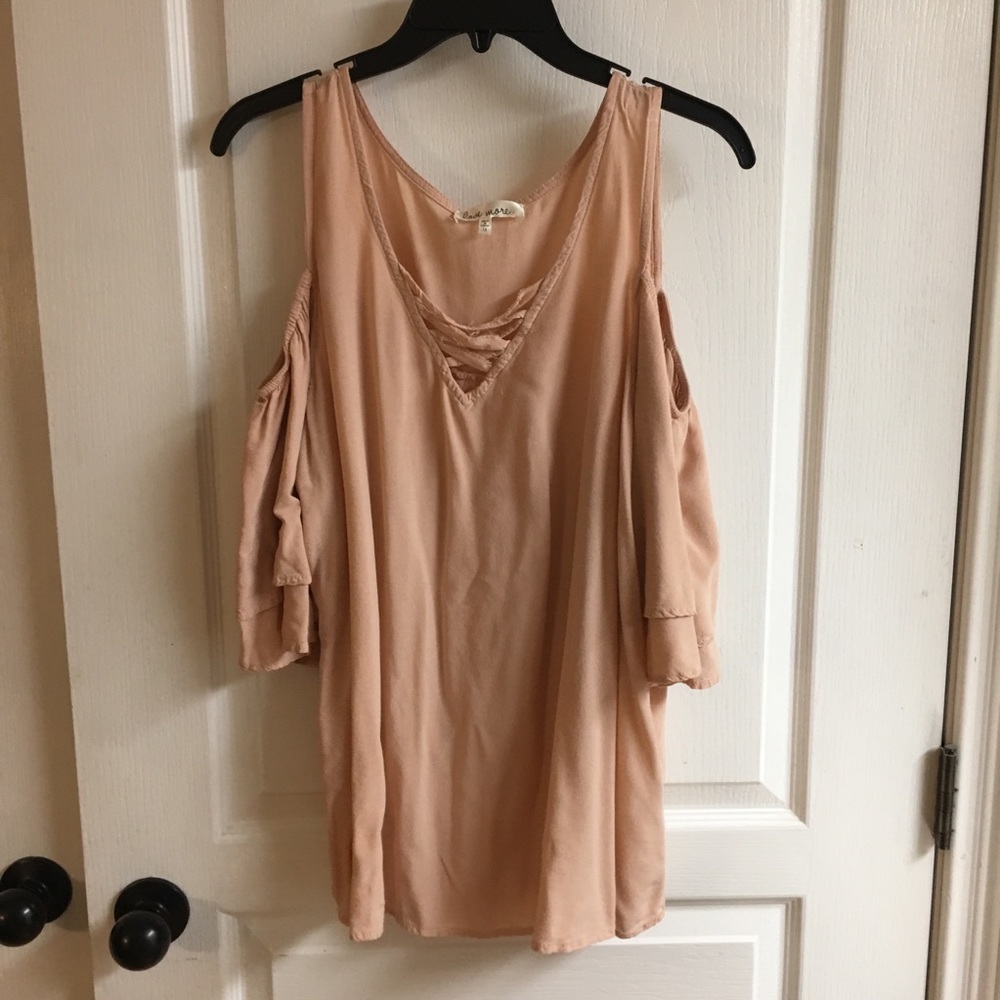 Love More Cold Shoulder Blouse